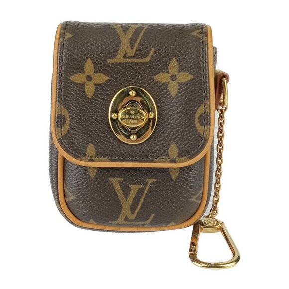 LOUIS VUITTON Brown Monogram Leather Pouch - Picture 1 of 10